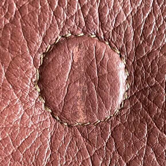 Plinio Visona Maroon/Animal Print Leather Reversible Tote/Crossbody Bag. NWT - Picture 14 of 14